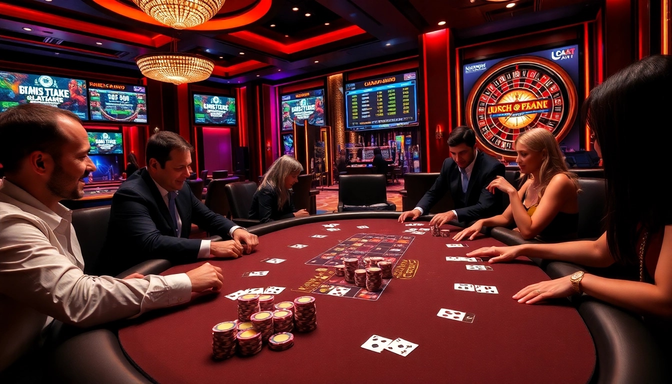 Action-packed poker play and betting scene at https://l444.art/ showcasing lively casino atmosphere.