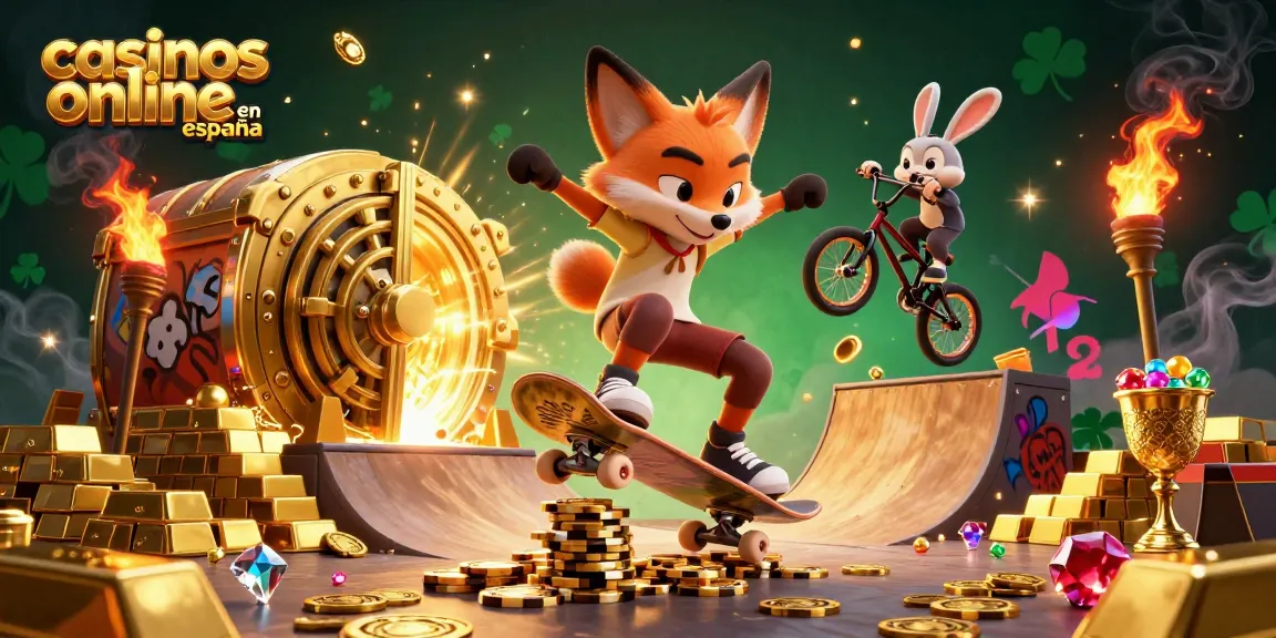Experience the thrill of casinos online en españa with vibrant 3D gaming characters and gold treasures.
