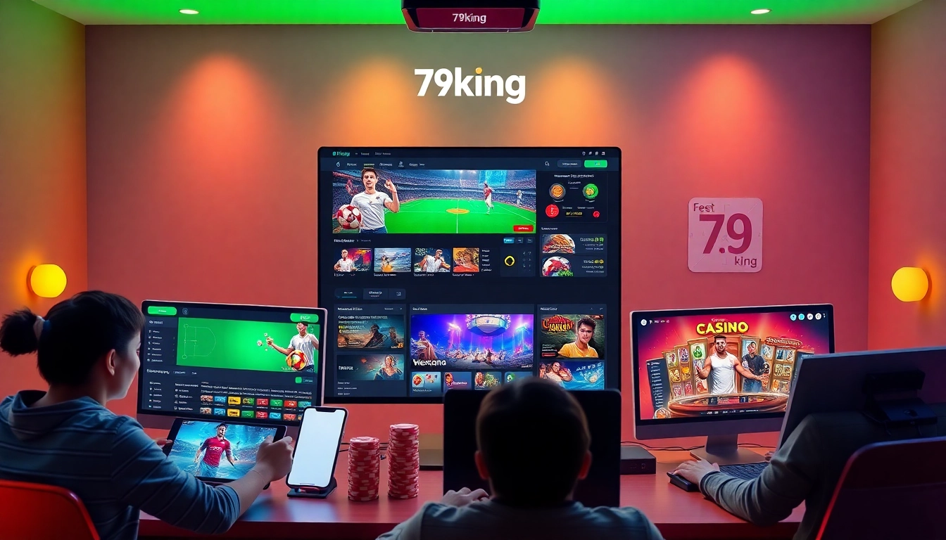 79king Online-Wettplattform-Schnittstelle mit unterschiedlichen Nutzern beim Spielen.