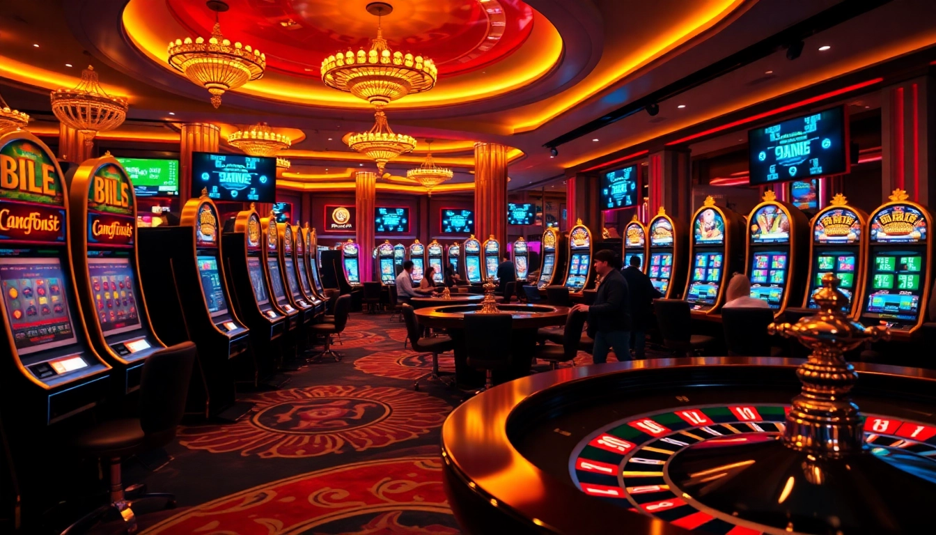 Exciting online casino gameplay at https://www.legion-boutique.com/boutiquelegiongmailcom-pxl-42.html with vibrant slot machines and joyful players.