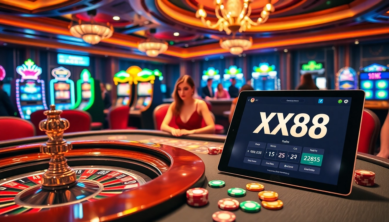 Experience thrilling moments at xx88 game featuring intense casino action and stunning live dealers.