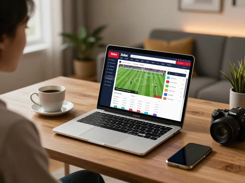 Xoilac online gaming session, placing strategic bets on live football matches for better gambling experience