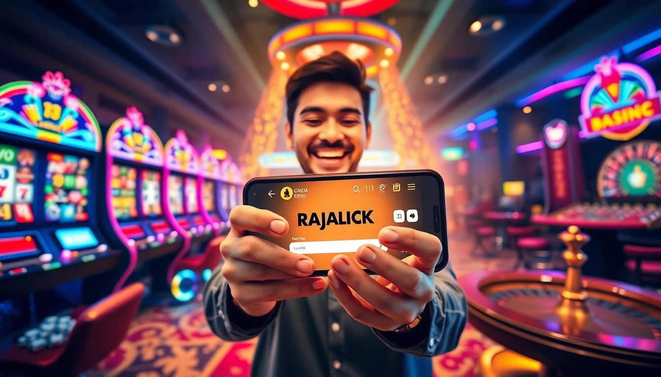Experience thrilling wins with raja luck login at a modern online casino interface.