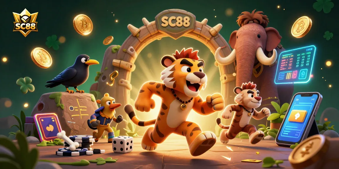 Experience exciting gaming adventures at SC88 with unique caveman-themed casino fun.