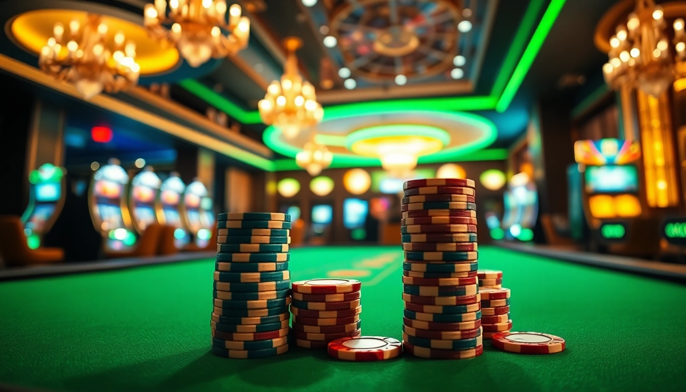 Menang besar dengan Depo 5k Dana di meja kasino yang semarak.
