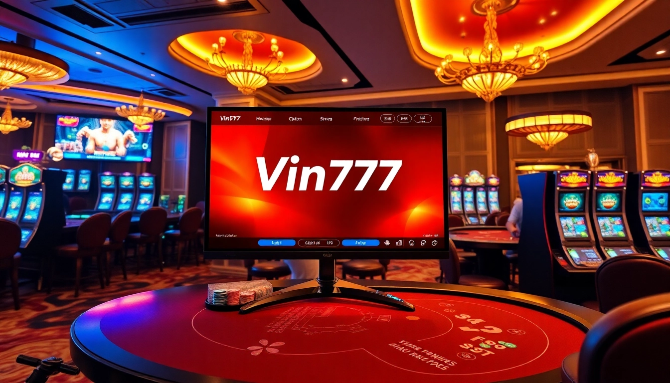Experience thrilling gambling action with Vin777's vibrant online casino atmosphere.