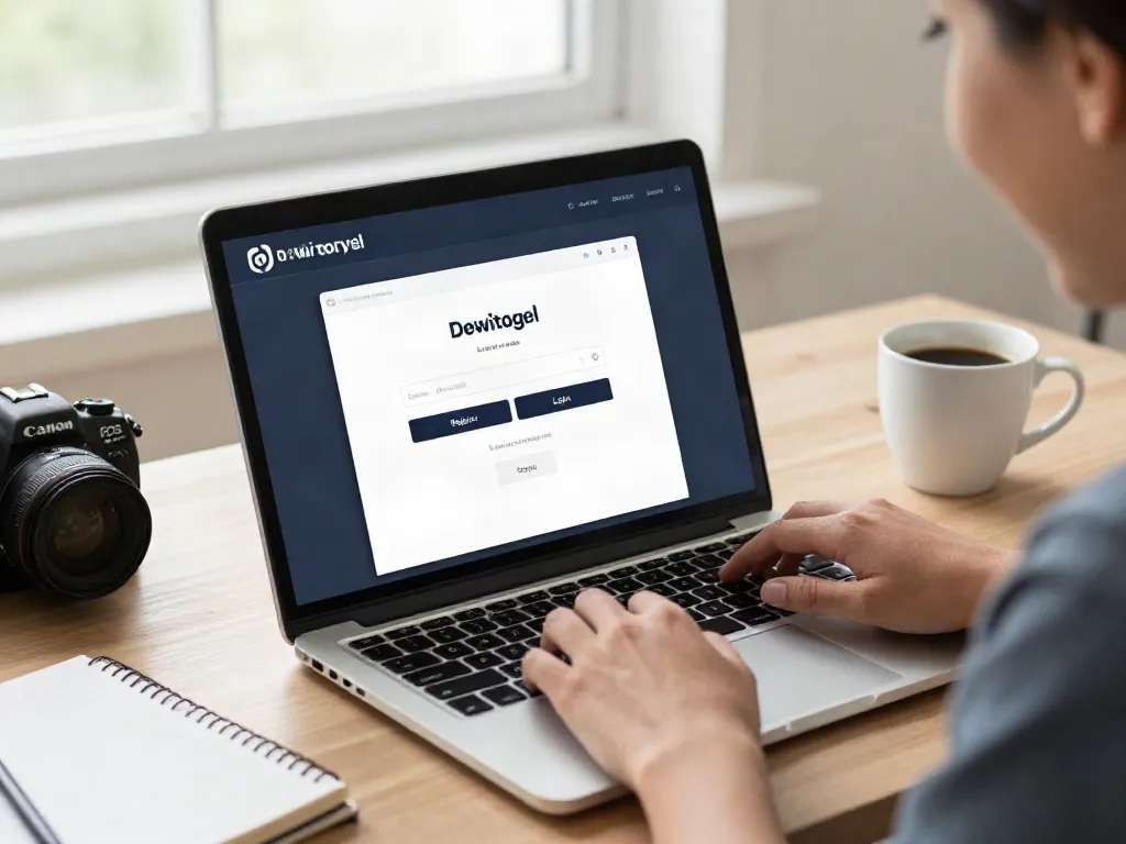 Halaman login Dewitogel dengan akses mudah dan praktis untuk pengguna.