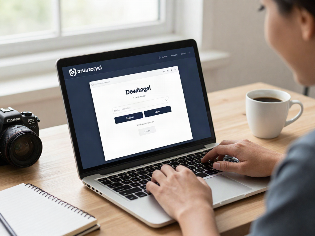 Halaman login Dewitogel dengan akses mudah dan praktis untuk pengguna.