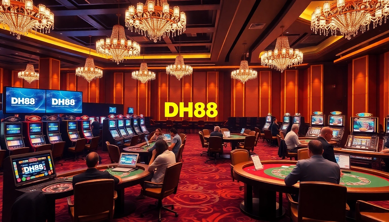 Experience the luxury of DH88 online gambling with vibrant casino games and modern design.