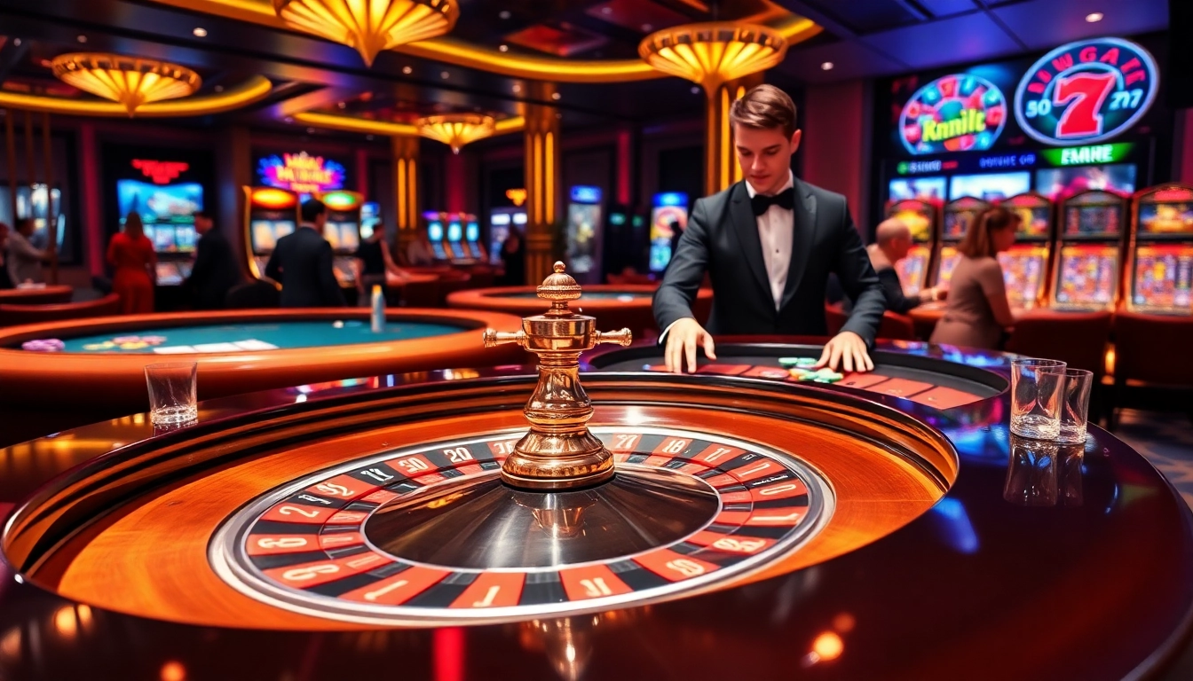 Experience thrilling gameplay at https://luck8r1.com with vibrant casino scenes and exciting activities.