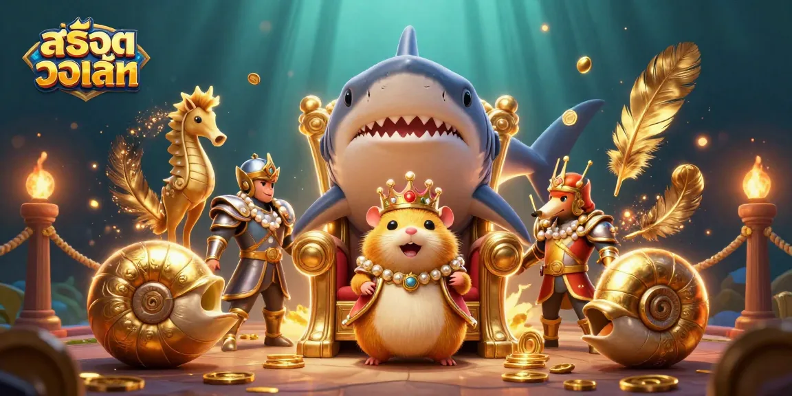 Experience thrilling สล็อตวอเลท casino action with our vibrant gambling-themed illustration, showcasing dynamic characters and elements.