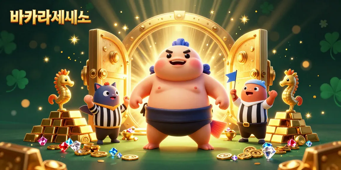 바카라사이트에서 다양한 보물을 찾는 풍선물고기와 심판 고기, 관중의 모습