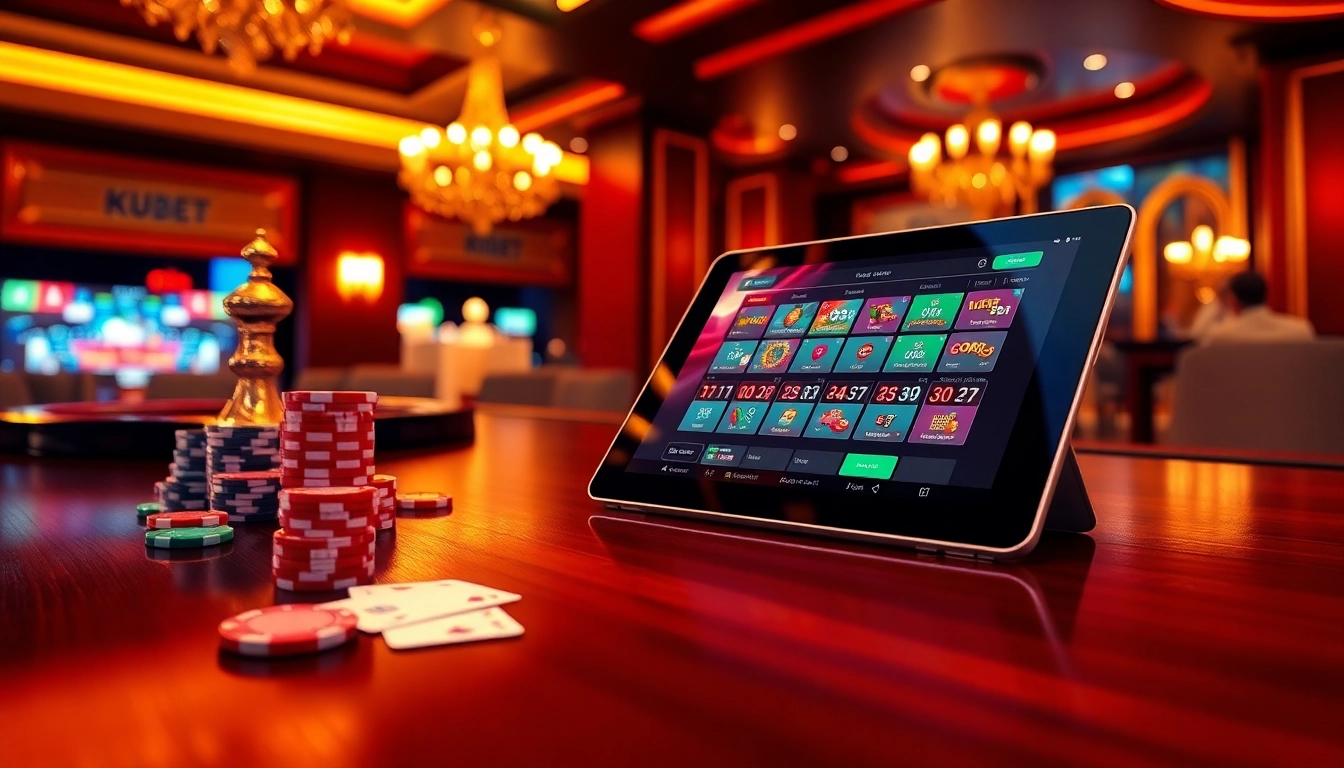 Experience thrilling online gaming with https://kubet.agency/ featuring poker chips and a dynamic casino atmosphere.
