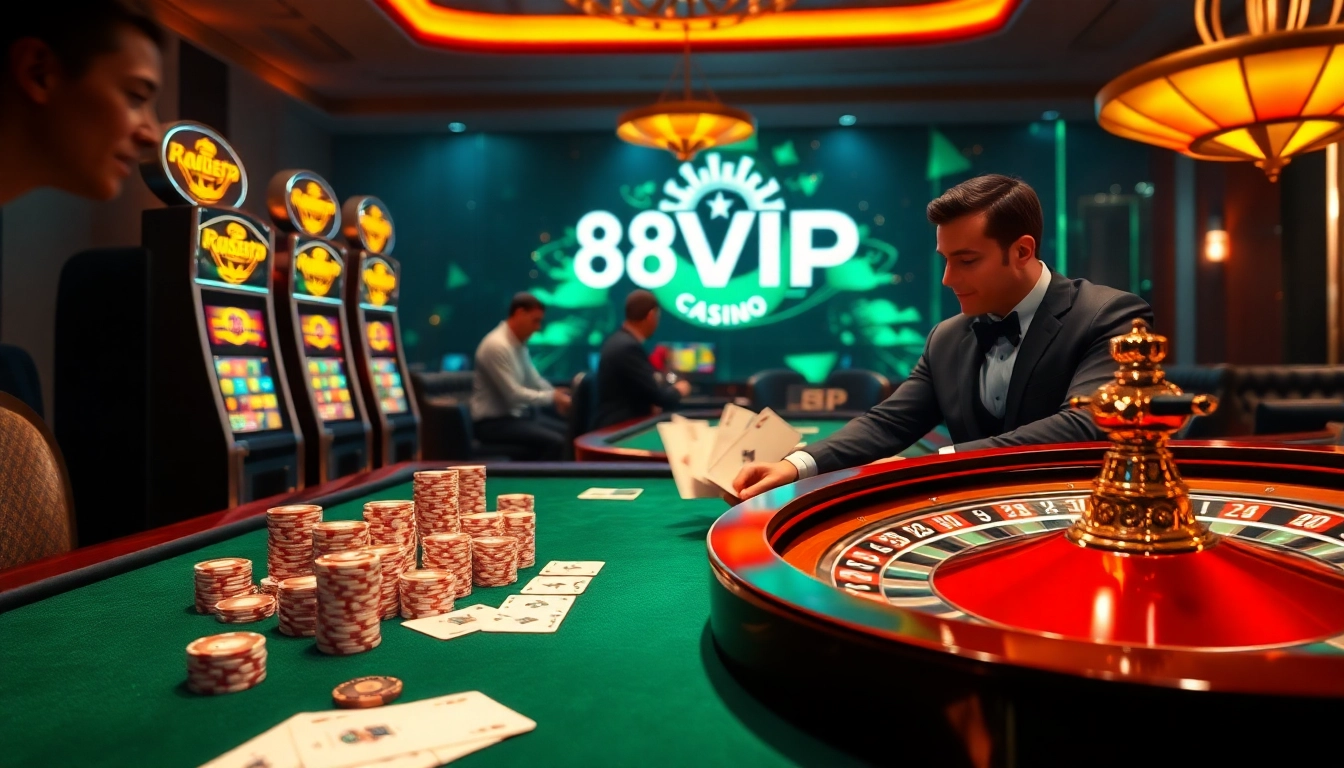 Players engaging with stunning slot machines at 68VIP online casino.
