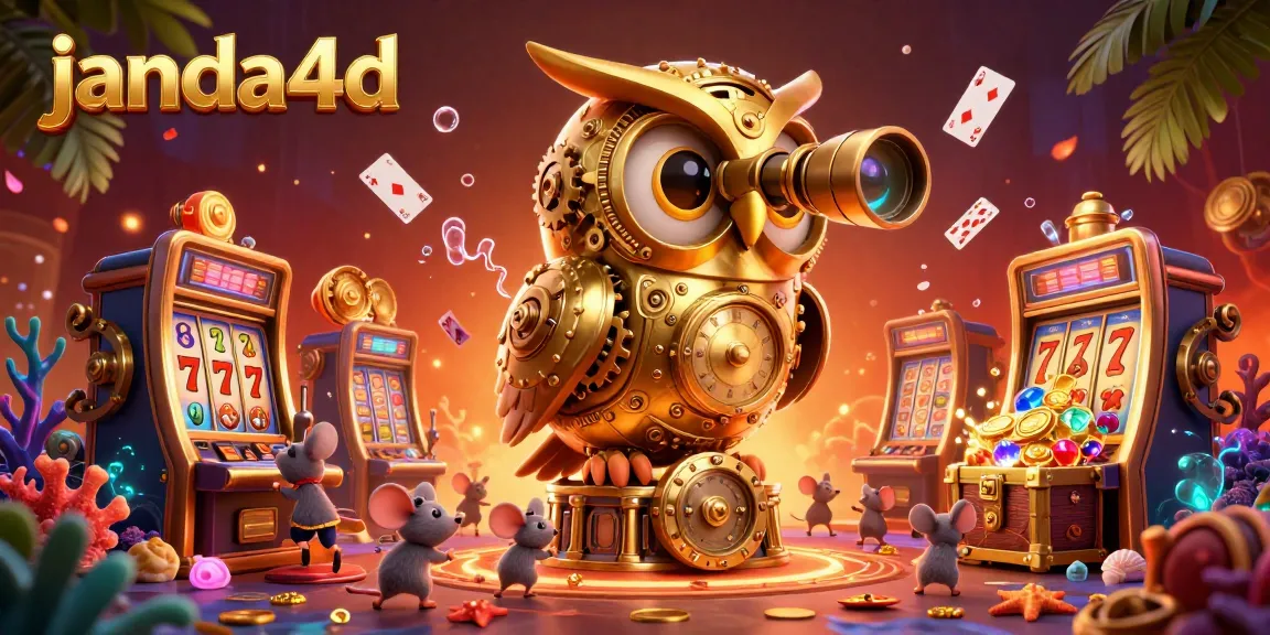 Permainan menangkan jackpot di janda4d dengan pemandangan kasino digital yang meriah.