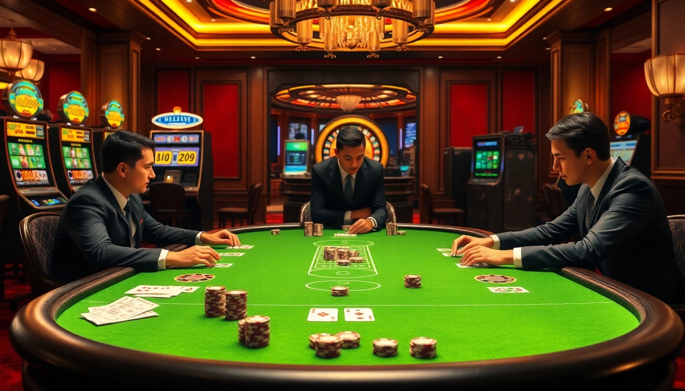 Experience the thrill of gambling at nhà cái pg88 with vibrant casino tables and excitement.