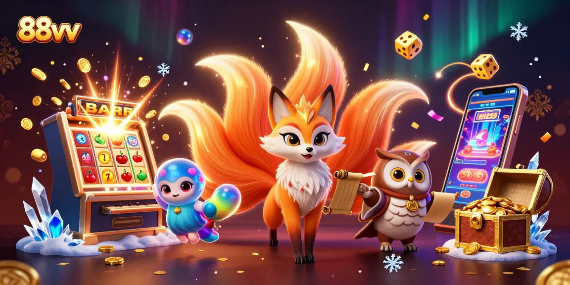 Engage in thrilling gameplay at 88vv with vibrant 3D characters and dynamic casino elements.