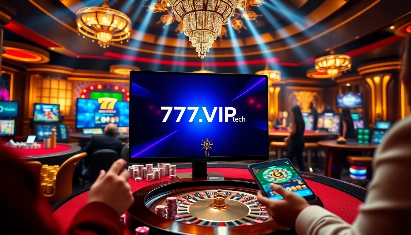 Experience thrilling online gambling at 777VIP.tech with engaging casino game interactions.