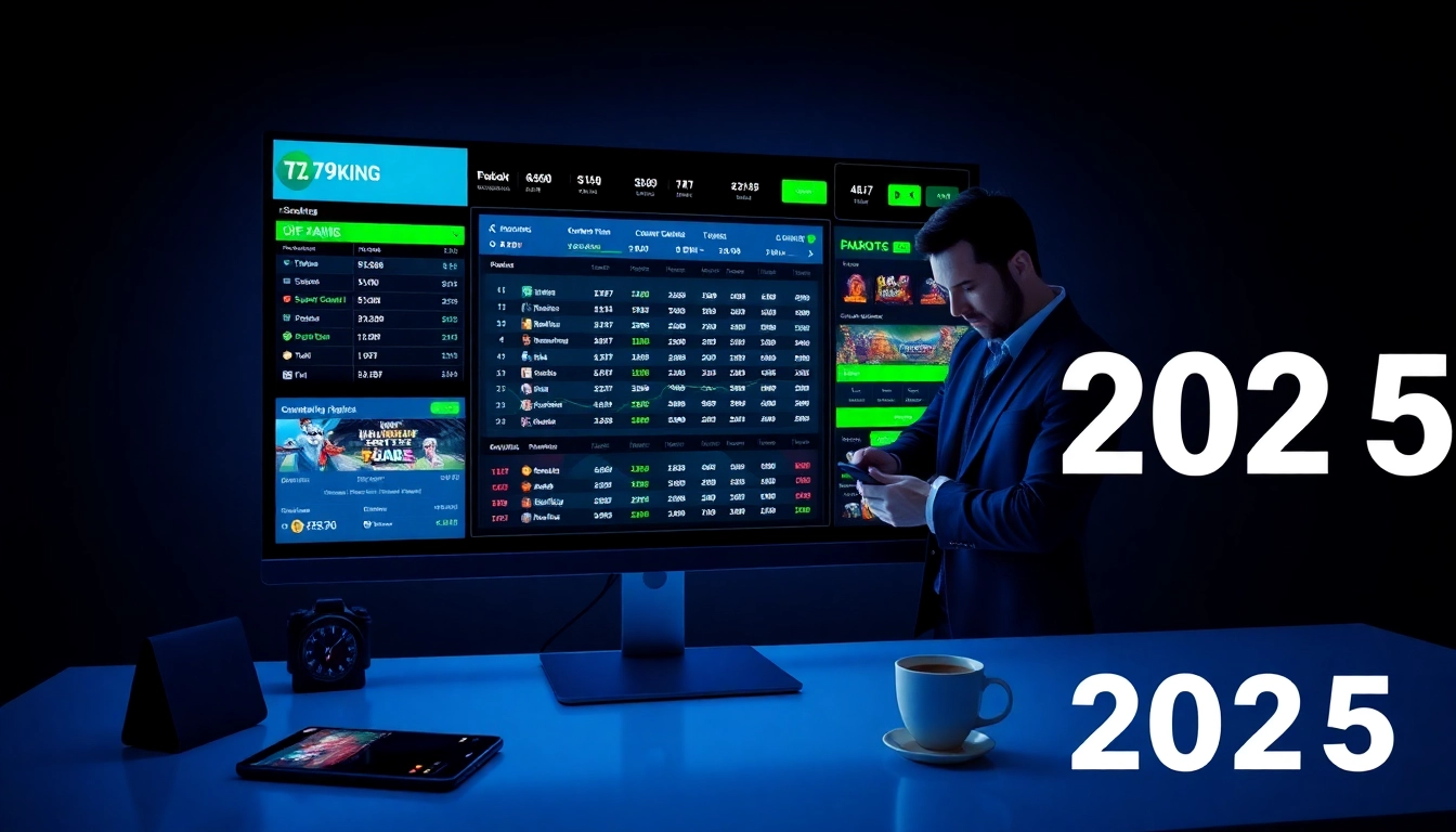 79KING betting dashboard with live odds and diverse games, 2025