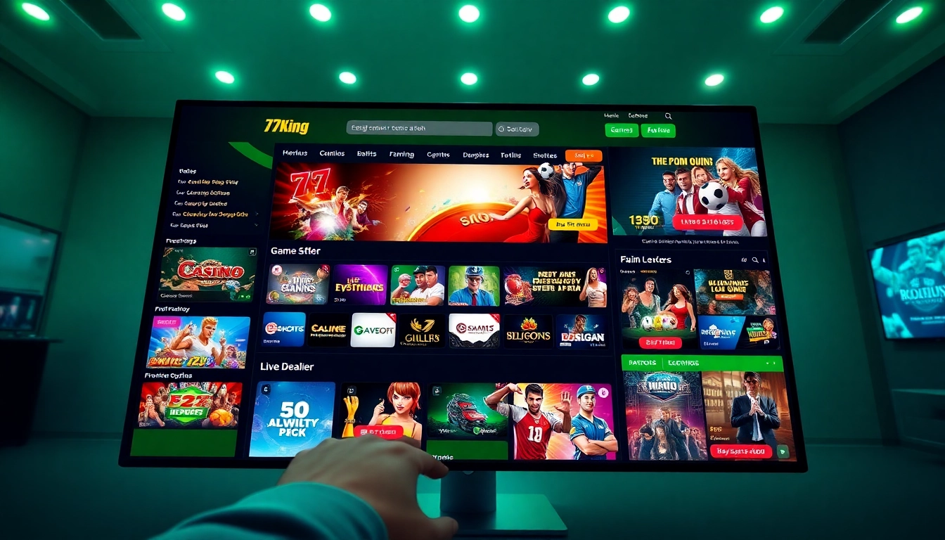 79King online gambling interface showcasing exciting betting options