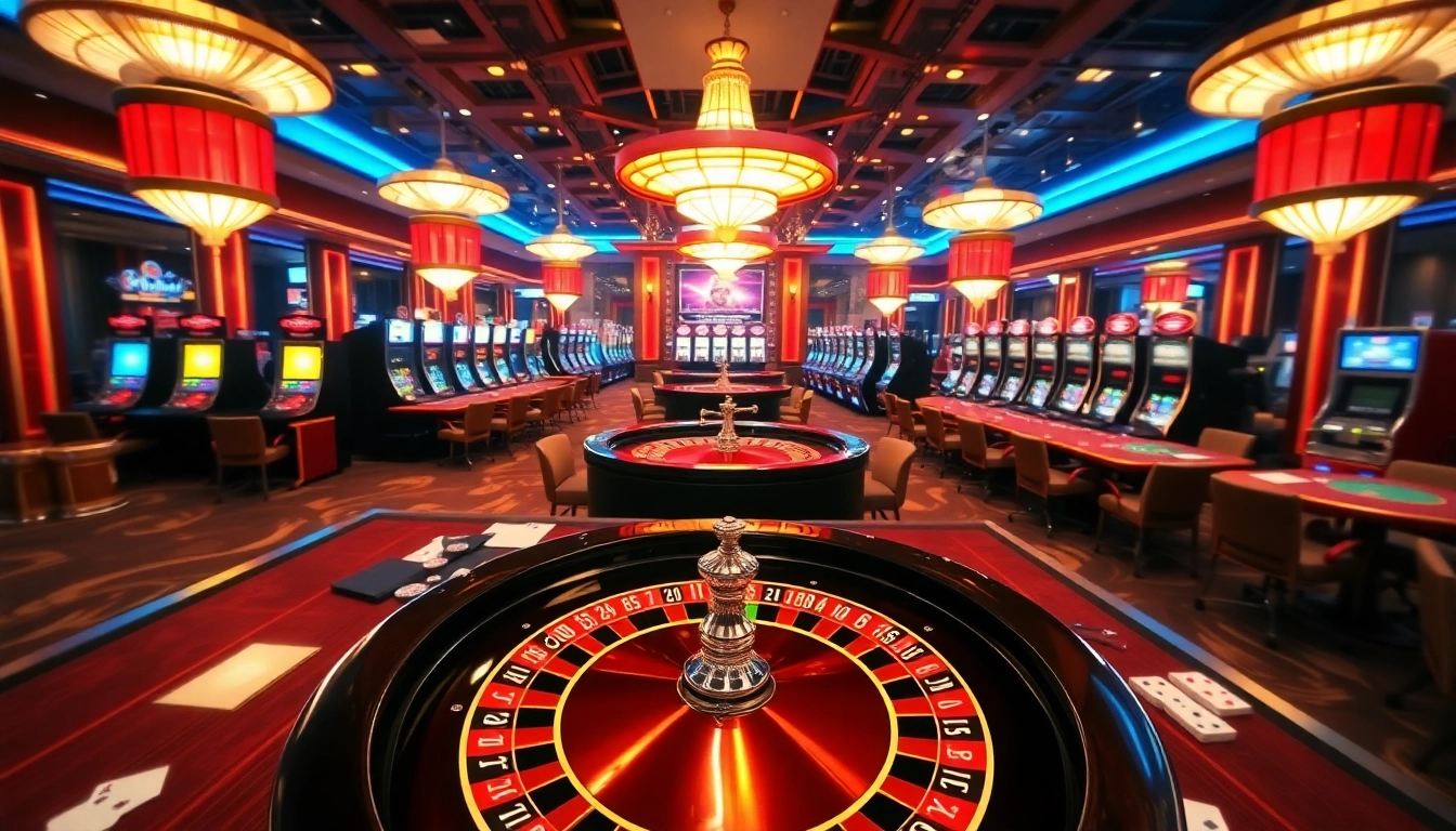 Experience the thrill of gambling at Okfun with vibrant casino tables and exciting gameplay.