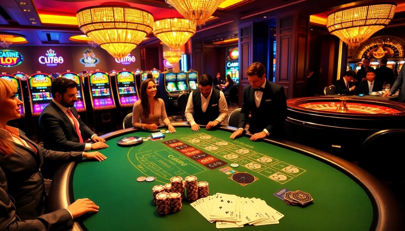 Players strategizing at a blackjack table, showcasing C168 significance in gambling excitement.