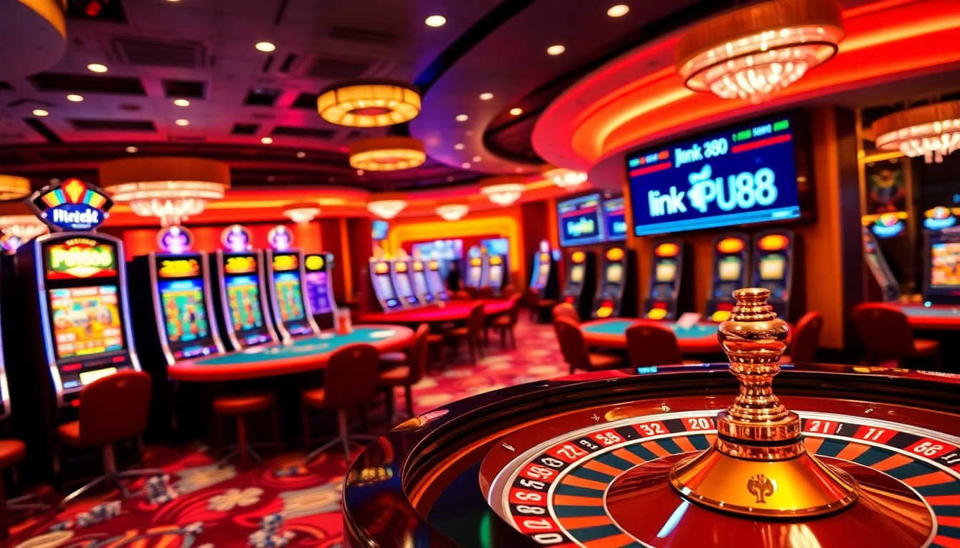 Engage with dynamic slot machines and betting tables at link PU88, showcasing thrilling casino excitement.