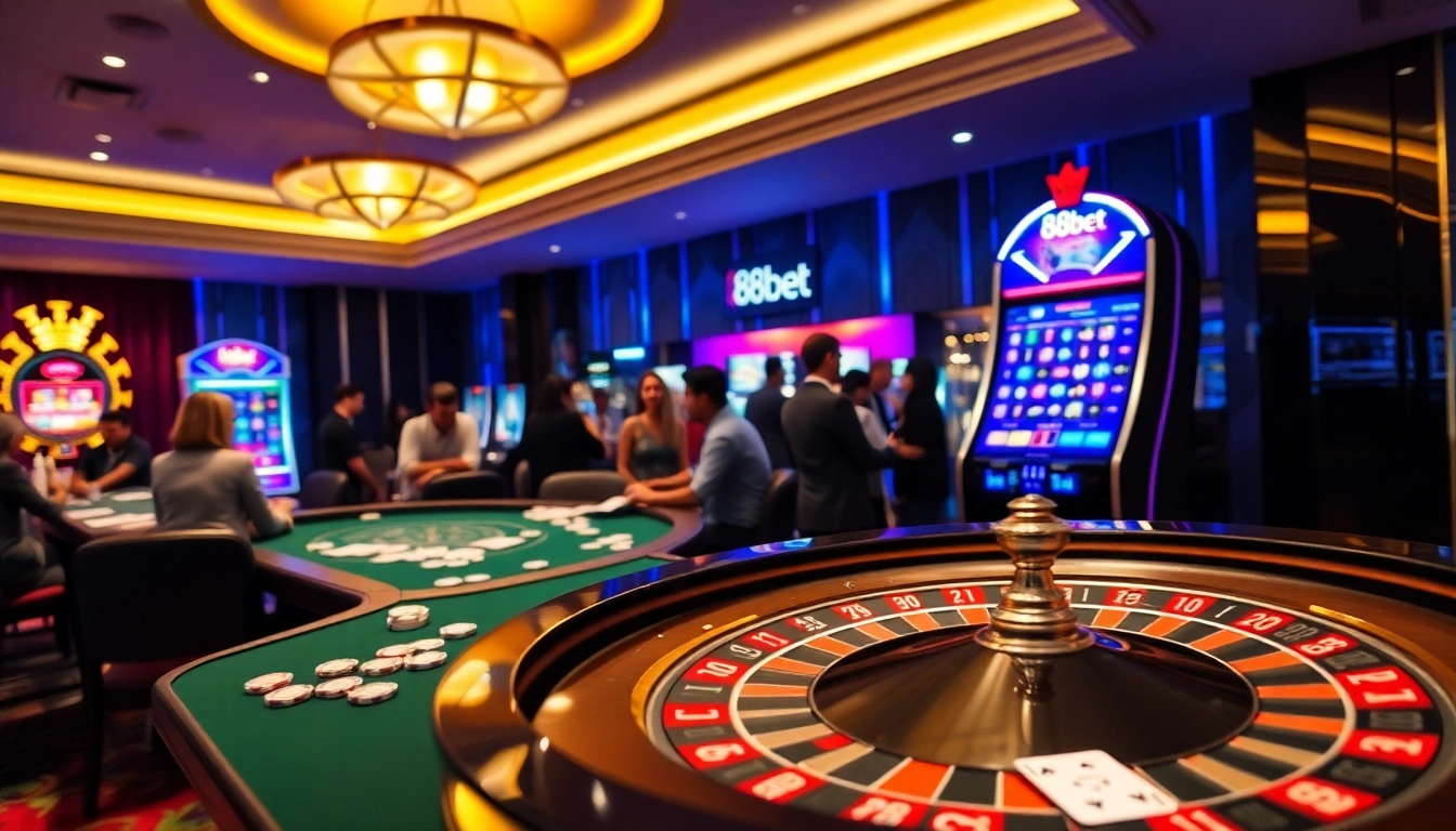 Experience the excitement of winning with 88bet at a luxurious casino table.
