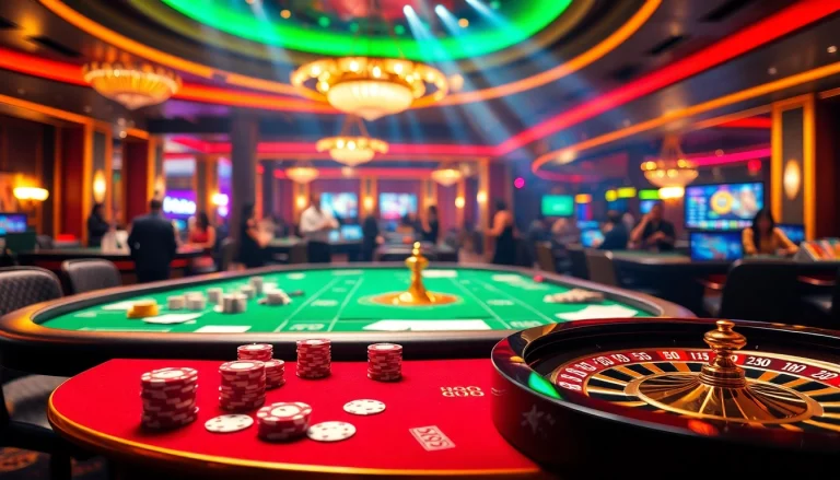 Experience the excitement of gambling at Nhà cái 888VI with vibrant casino tables and games.