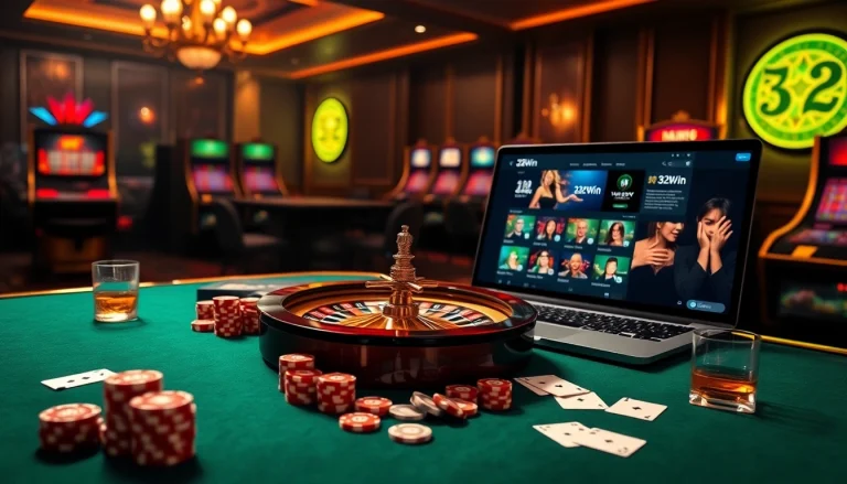 Experience the thrill of Nhà cái 32Win with high-stakes poker, roulette, and online betting excitement.