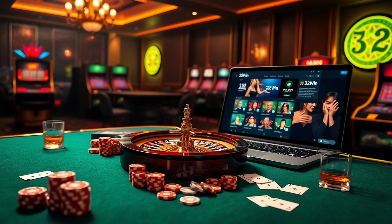 Experience the thrill of Nhà cái 32Win with high-stakes poker, roulette, and online betting excitement.