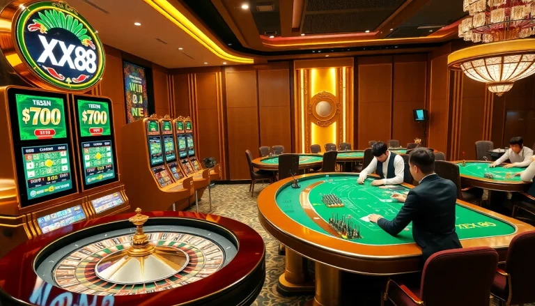 Experience the thrill of betting at XX88 with engaging casino games and vibrant atmosphere.