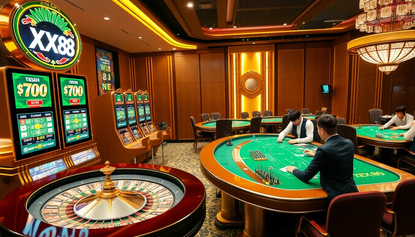 Experience the thrill of betting at XX88 with engaging casino games and vibrant atmosphere.