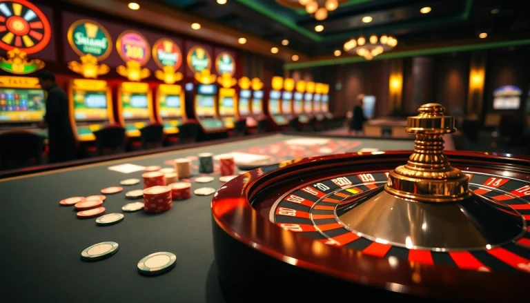 Experience thrilling poker action at QQ88z Net casino with vibrant chips and roulette.