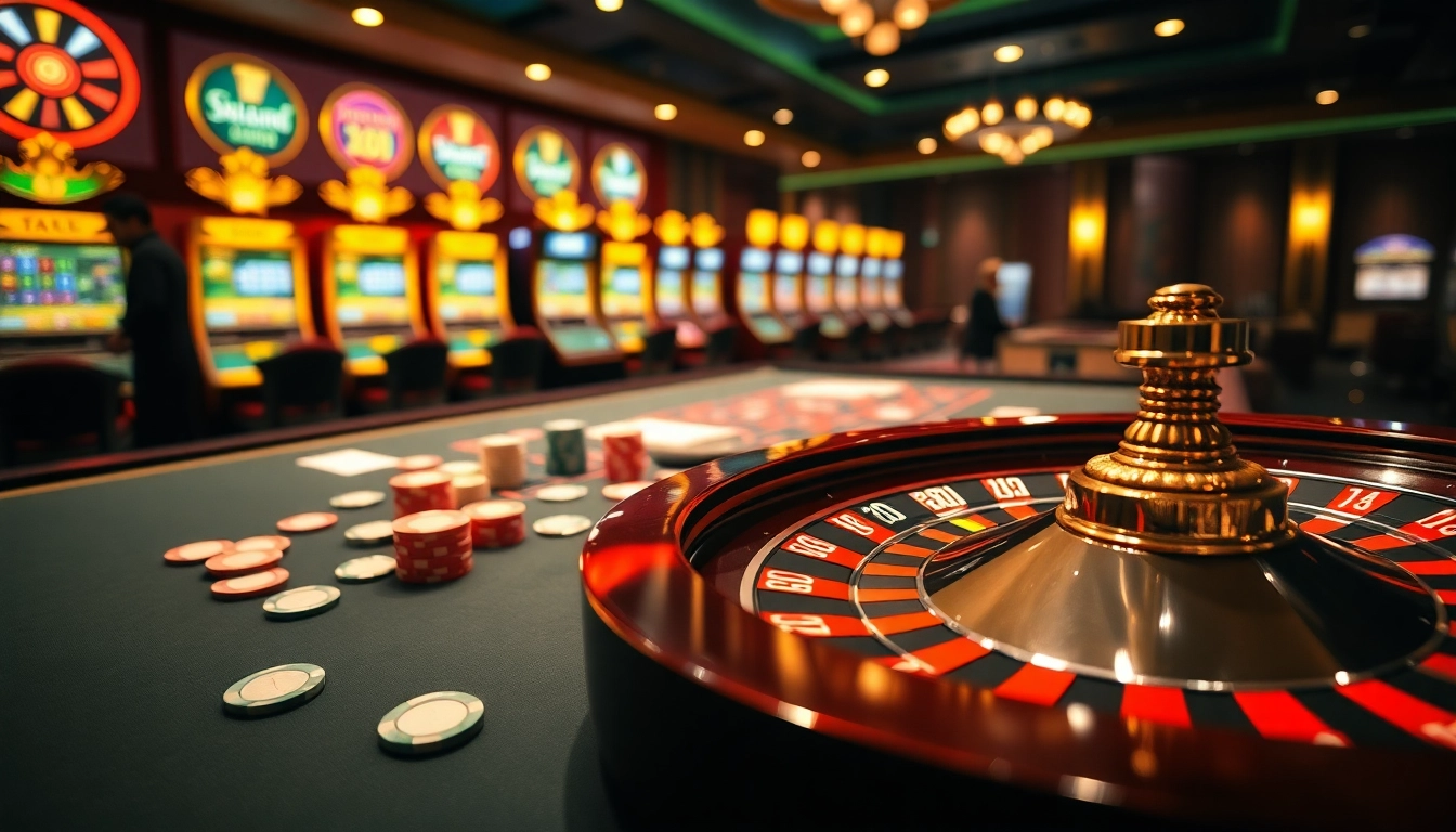 Experience thrilling poker action at QQ88z Net casino with vibrant chips and roulette.