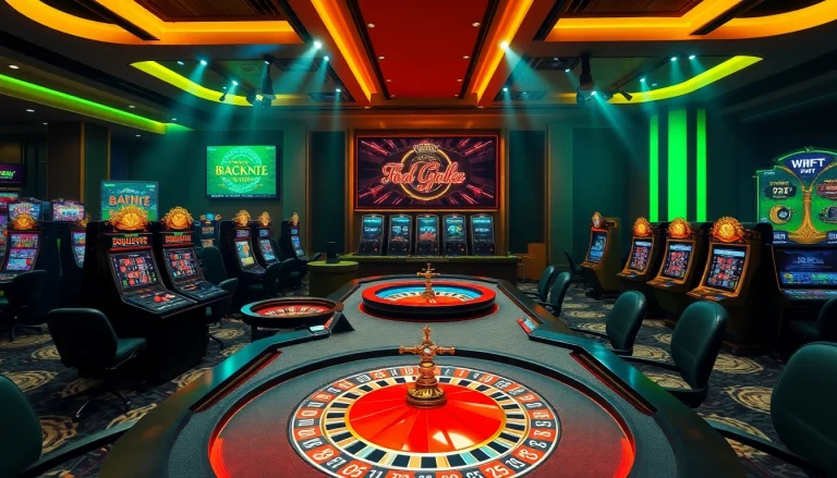 Engaging online gaming scene featuring jili slot machines and live casino dealers.
