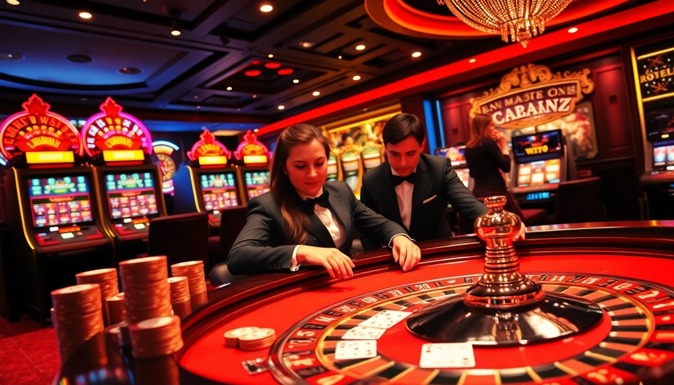 Players celebrating a win at jun88.rodeo casino, showcasing roulette and poker excitement.