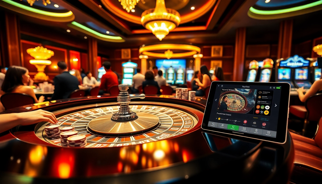 Players enjoying roulette excitement at https://789win.associates/ with vibrant chips and casino tables.