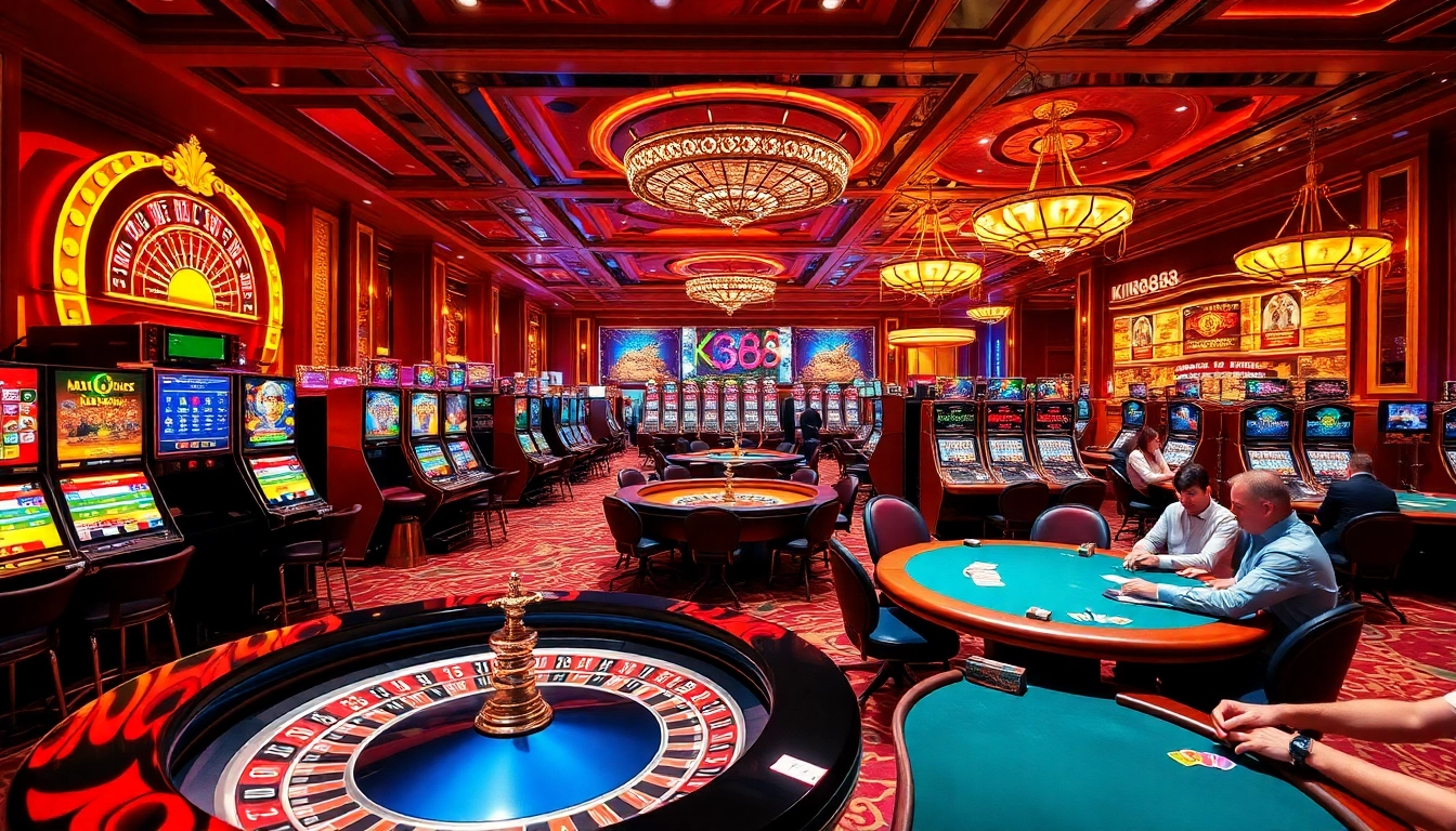 Experience the excitement of winning at KING88 with vibrant casino games and slot machines.