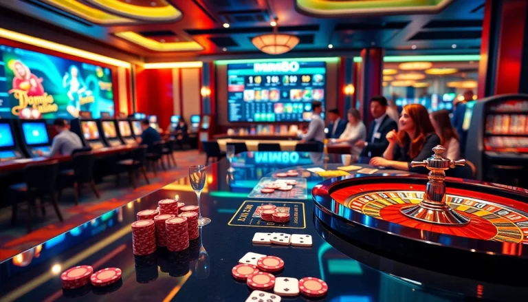 Experience thrilling gameplay with a vibrant casino scene featuring slots and cards at https://mm88.yokohama/.