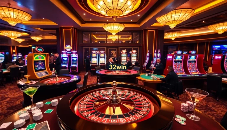 Experience winning thrills at 32win online casino with vibrant games and luxurious atmosphere.