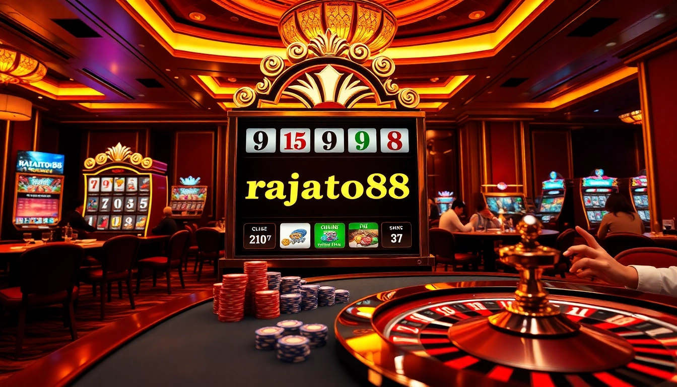 Winning excitement at rajatoto88 with vibrant slot machines and casino games.
