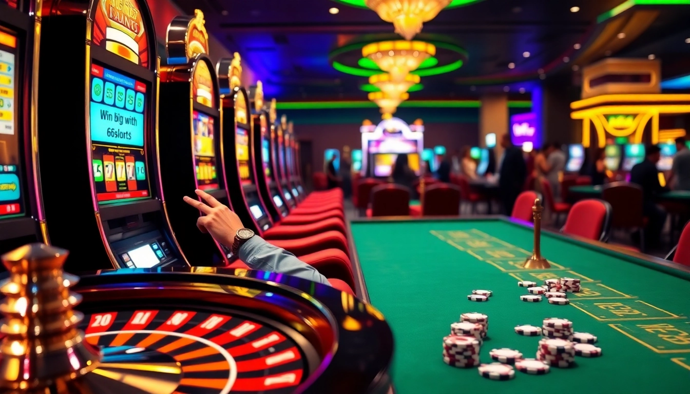 Experience the thrill of winning at https://www.66slots8.com/ with exciting slot machines and poker tables.
