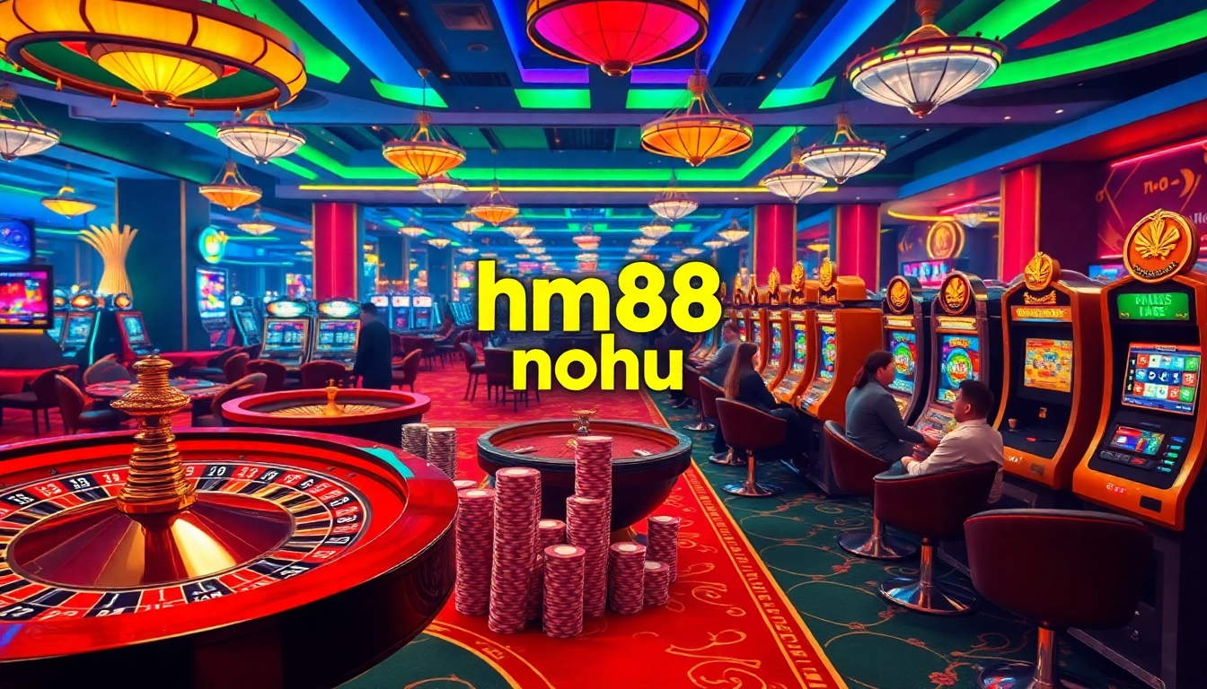 Experience the excitement of online gaming with hm88 nohu showcasing vibrant casino elements in action.