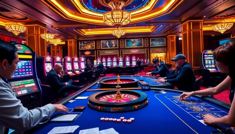 Experience thrilling gameplay at https://sx88.site/ with luxury casino tables, poker chips, and vibrant slot machines.