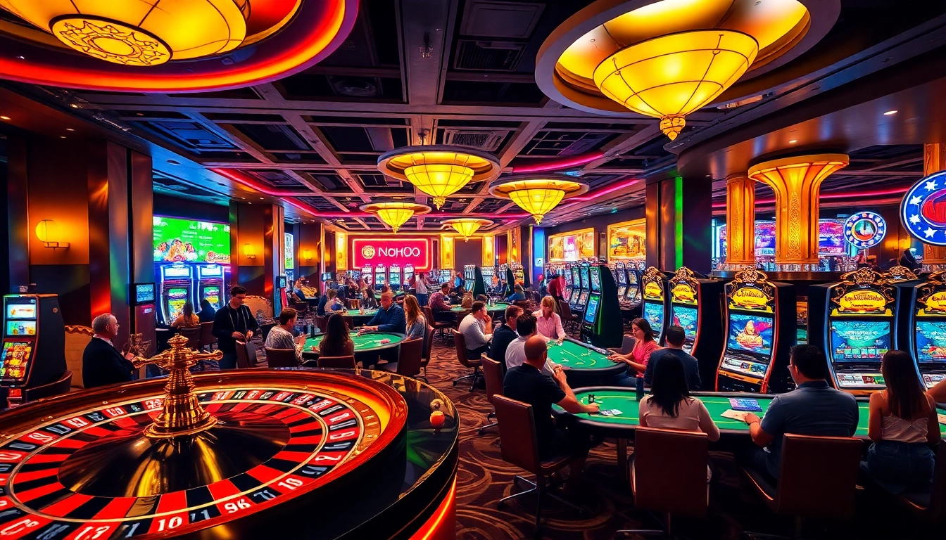 Nohu90io.uk.net offers a thrilling casino experience with active gaming tables and lively players.