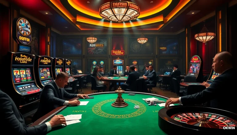 Experience the thrill of high-stakes gaming with liên minh okwin at a luxurious casino.