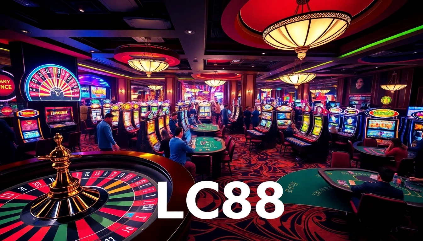 Experience the thrill of gambling at Trang Chủ LC88 with vibrant casino games and enthusiastic players.