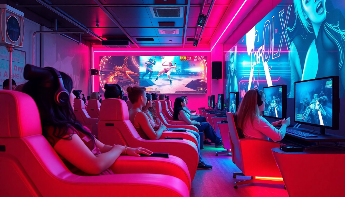 Engaging players enjoying a vibrant sex game in a modern gaming environment.