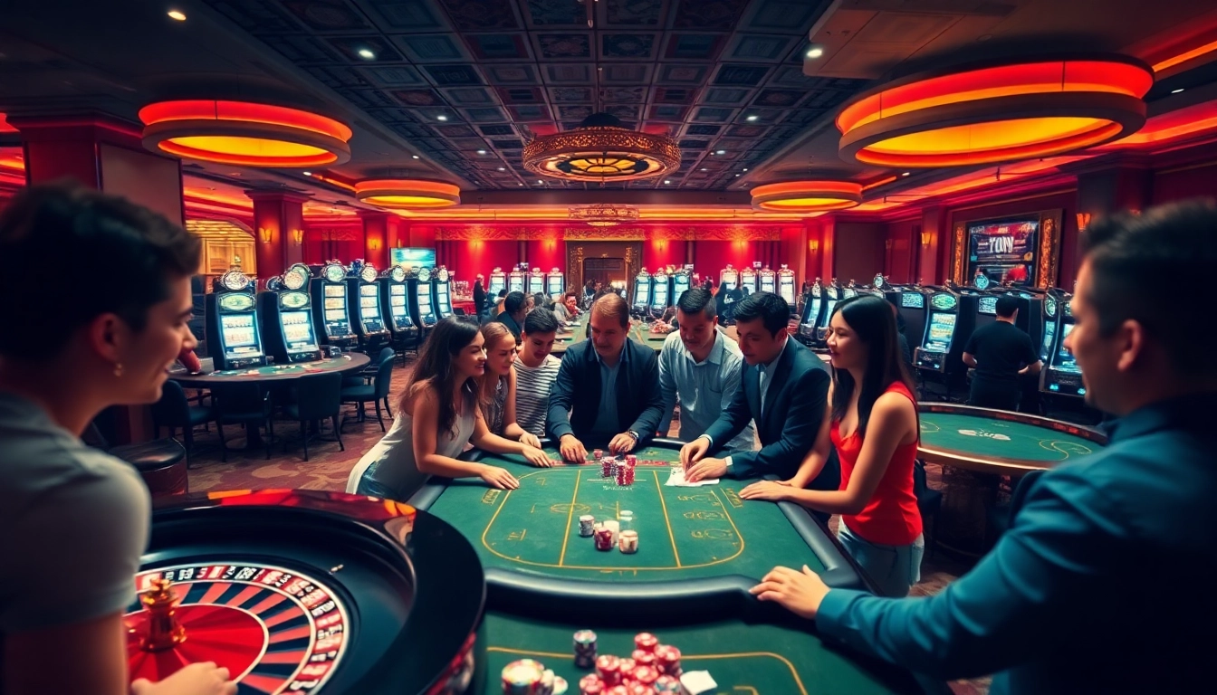 Experience the thrill of gaming with XX88 in a luxurious casino environment filled with excitement.